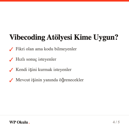 Cikti karsilastirmasi: Programlama becerisi vs calisan urun