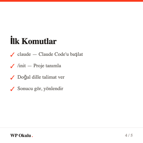 Claude Code yükleme - npm install komutu ile kurulum