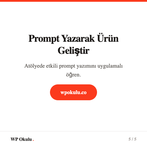 Prompt engineering becerini geliştir - Pratik alıştırmalar ve kaynaklar