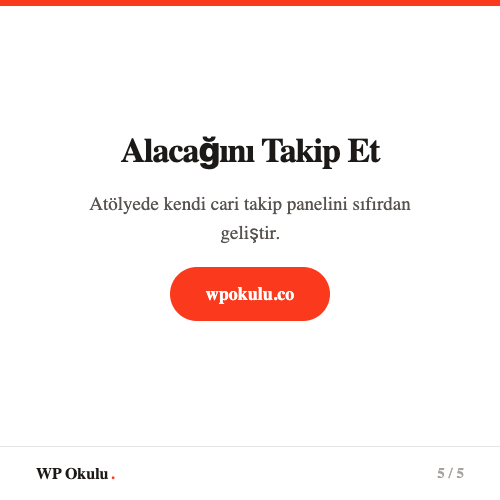 Kendi tahsilat takip panelini yap - Vibecoding atölyesi