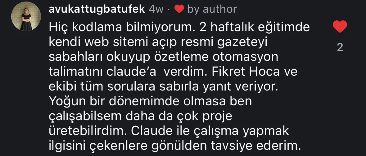 @avukattugbatufek Instagram yorumu