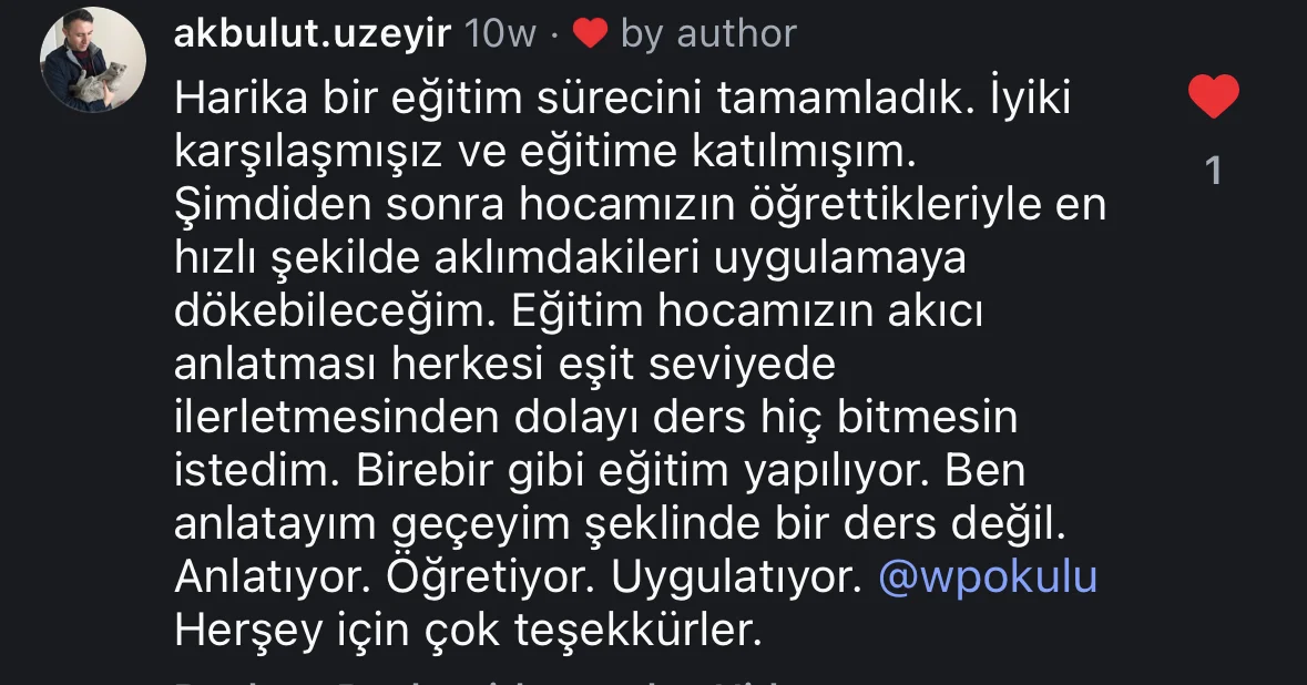 @akbulut.uzeyir Instagram yorumu